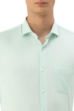 Peter England Men's Classic Textured Slim Fit Full Sleeve Shirt | Wonder Fabric | Cotton Rich | Premium Dobby - Image 4