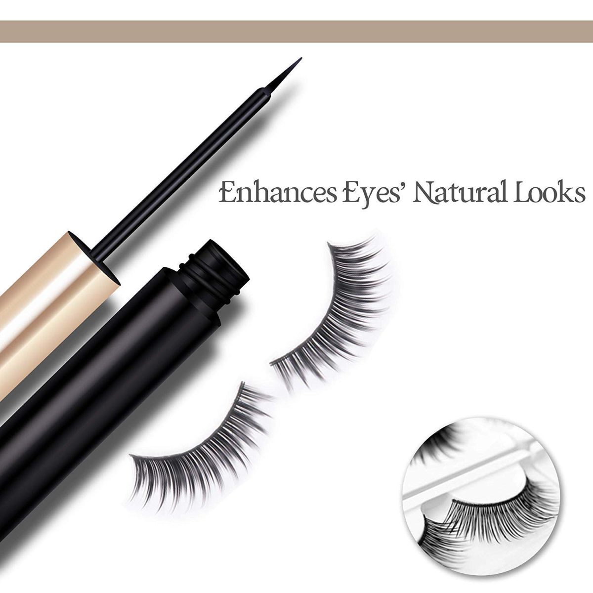 TECHDASH Magnetic Eyelashes with Magnets Handmade Makeup 3D Mink False Eyelashes Extended Natural Reusable (3 Pairs) - Image 2