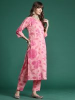 INDO ERA Women's Cotton Kurta and Pant with Dupatta Set - Image 5