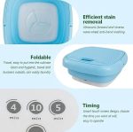 Gurjas Fancy Kitchen 0.8Kg Portable Foldable Mini Top Loading Washing Machine with Spinner and Dryer for Baby Clothes Semi Automatic Bucket Washer with Modes for Travel, Home & Multipurpose - Image 2