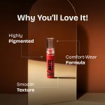 Matte Muse Mousse Lipstick with Doe-Foot Applicator | Highly Pigmented | Smooth Texture | Hydrating Formula | Blurry Lips Effect (3ml) (02 Stytle Icon) - Image 2
