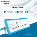 Anchor by Panasonic 16A 4 Socket Extension Board with 1 Universal & 3 Standard Sockets and 1.5 Mtr Extension Cord for Home & Office (22067) - Image 2