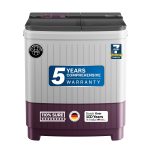 Bosch 8.5 kg 5 Star Semi-Automatic Top Loading Washing Machine (2025 Model, WJP854V0IN, 3 Wash Programs, Anti-Rust Body, 1300 RPM Spin Speed, Wine, 5 Years Comprehensive Warranty)
