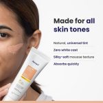 RE' EQUIL Sheer Zinc Tinted Sunscreen, 100% Mineral-Based Sunscreen UVA, UBV, & IR Protection, Water Resistant With SPF 50 PA+++ For All Skin Types, 50g - Image 4