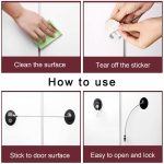 Matiko Safety Refrigerator Lock,Fridge Lock with Keys,Freezer Lock and Refrigerator Lock for Child Proof(Fridge Lock-Black 1Pack) - Image 2