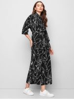 GRECIILOOKS Co Ord Set for Women | Stylish Korean Summer Outfit | Casual Long Shirt | Shirt T-Shirt for Girl & Woman | Top Pant Set | Trendy Travel & Streetwear Look for Girls | Hangouts | Picnic | Vacation Wear | 3/4 Half Sleeeve - Image 3