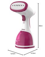 INALSA Garment Steamer for Clothes/fabric, Steam Iron -Vertical & Horizontal Steaming up to 20g/min, Travel Iron, 1200 Watt, 260 ml Water tank & 20 sec Fast Heating,1 Yr warranty,White/Pink (Steamax) - Image 10