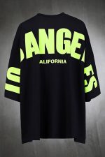THALASI Urban Vibes Men's Black Oversized T-Shirt | Los Angeles Print T-Shirt for Men |Back Print T-Shirt for Men | Relaxed Baggy Fit | Round Neck & Half Sleeve - Image 4