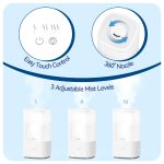 raydrop Humidifiers for Home, 2.5L Cool Mist Humidifiers for Large Room & Bedroom, Top Fill Air Humidifier for Baby Nursery & Plants, Essential Oil Diffuser with Color Lights, Auto Shut-Off - Image 4