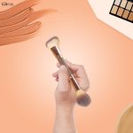Gleva Multipurpose Kabuki Makeup Brush Dual-Ended Foundation Brush Concealer Brush Flawless Brush Ideal for Liquid Foundation, Cream, Powder, Blending, Buffing, Concealer (Brown) - Image 7