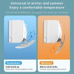 GLIVE (LABEL) Adjustable Air Deflector Air Conditioner Deflector, Adjustable Foldable Confinement Air Deflector Outlet Air Wing Air Cooled Baffle Wind Direction Telescopic Air Deflector - Image 5