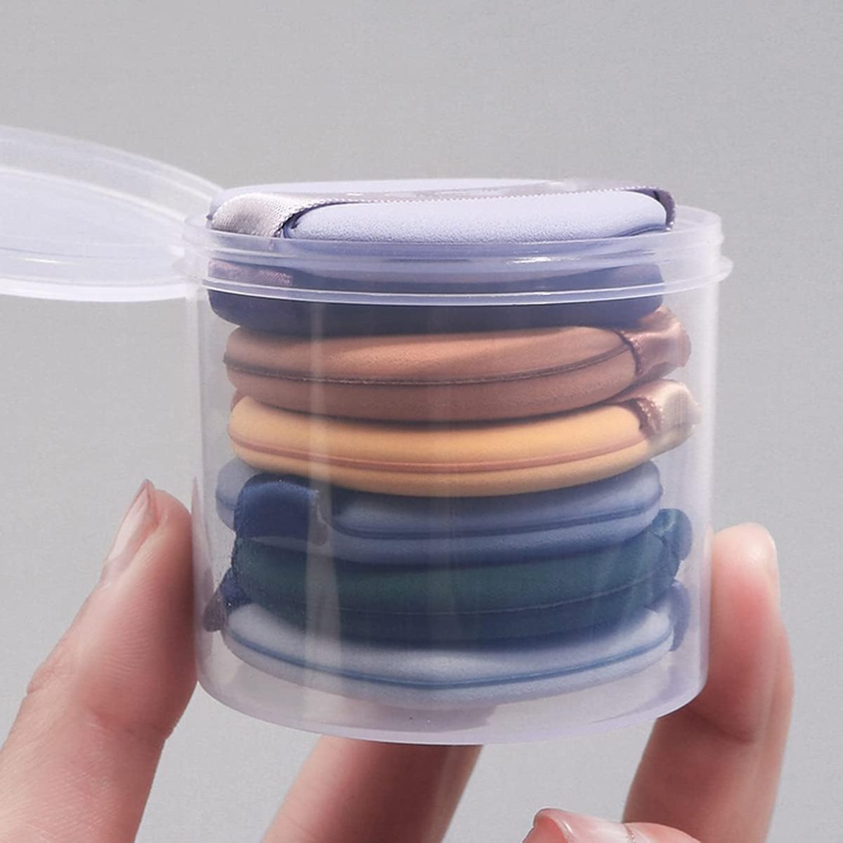 Zollyss Beauty Blender 7 Pcs with Storage Box Makeup Sponges, Air Cushion Powder Puff Beauty Tools Women Professional Cosmetic Puff with Box Powder Sponge Dry & Wet Use (Multicolor) - Image 4