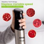 INALSA Hand Blender 1500 W|Silent DC Copper Motor|European Stepless Variable Speed Design| X.Large 1L Chopper|Unique Potato Masher| Detachable| Stainless Steel-Robot INOX 1500 StepUp - Image 8