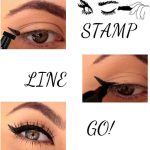 LARYNX Eyeliner Stamp Double-sided Liquid Winged Eye Liner Pen Waterproof Smudgeproof Eyeliner Pen (1 PCS, Black) - Image 5