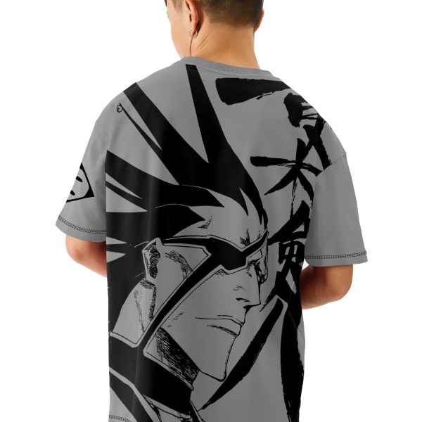 crazymonk Kenpachi Zaraki Printed Anime Oversized T-Shirt - Multi Color