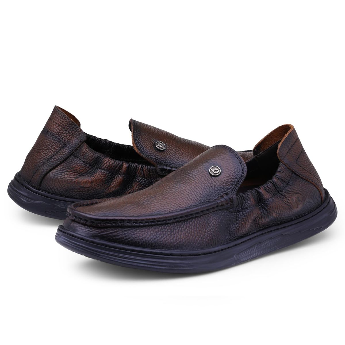 DOCTOR EXTRA SOFT Classic Genuine Leather Formal Shoes for Men with Memory Foam Cushion| Ultra Lightweight & Comfortable|Stylish & Flexible|Parties,Occasions,Office,Wedding,Casual|Black Slip On D-805 - Image 6