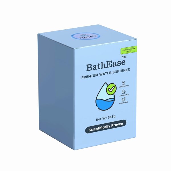 BathEase Premium Water Softener (For Ground and Borewell Water) | Immediately Reduces Hardness and Balances pH | Helps with Hair Loss Due to Hard Water | Brightens Dull Skin Due to Hard Water | Easy to Use - Pack of 1 (8 sachets)