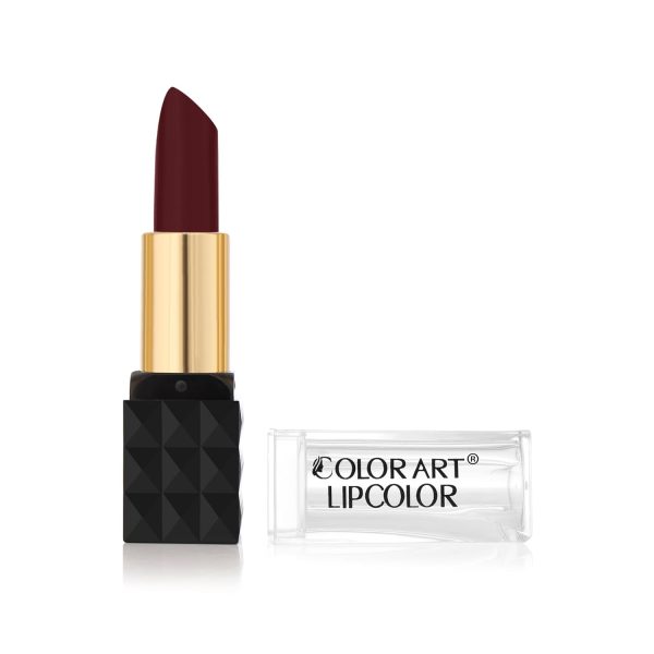 COLOR ART Dark Maroon Lipstick Enriched with Vitamin E | Lightweight, Non Sticky Long Lasting(4g, Pack of 1, C90)