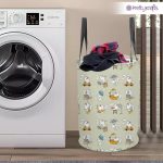 PrettyKrafts 45L Laundry Basket for Clothes with Lid | Laundry Bag Foldable | Laundry Bag for Clothes | Clothes Basket | Basket for Clothes Storage | Toy Storage Basket (36x36x45cm, Grey) - Image 5