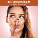 C2P PRO Nose Contour Multipurpose Brush for Jawline, Face, Cheeks, Eye Shadow, Forehead, Makeup Blending with Wooden Handle, V-Shape, Professional Makeup Brush - Image 3