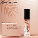 Colors Queen 3 in 1 Facial Primer - 01 Orange, 40g | Lightweight, Long Lasting & Highly Moisturizing Formula | Long Lasting Primer for Face Makeup - Image 2