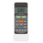 ZIEVA Compatible with Electrolx AC Replacement Remote for 1 1.5 2 ton Split/Window Air Conditioner - Please Match The Original Remote (AC 12)