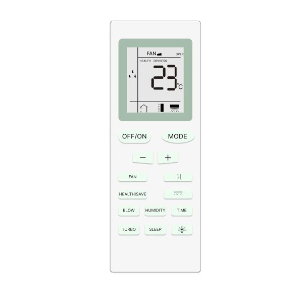 Zieva Compatible For Onida Ac Remote Replacement For 1, 1.5, 2 Ton Split/Window Air Conditioner - Please Match The Original Remote (Ac 18),White