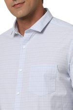 Peter England Men's Cotton Modern Workwear Full Sleeve Shirt | Comfort Stretch | Elevated Basics - Image 4