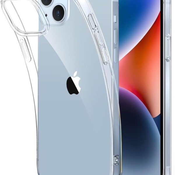 Prolet Case for iPhone 13 Silicone Case Clear Transparent Shockproof Protective Phone Soft Silicone Slim Cover for iPhone 13 (Transparent)