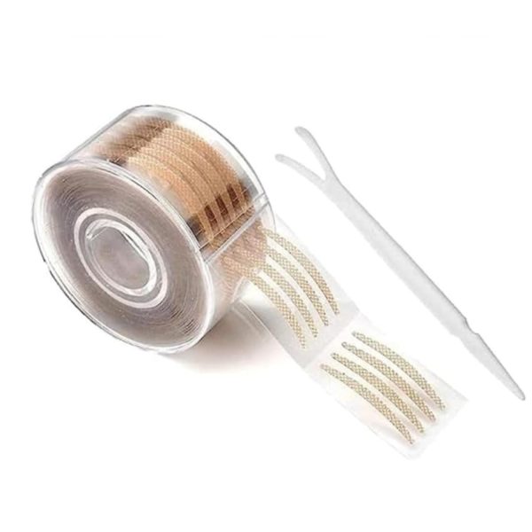 SRN ENTERPRISE Invisible Waterproof Eyelid Tape for Double Eyelids 600 Pcs | Hooded Eyes – Sticker Strips with Fork Rod – Makeup Tools for Natural Lift | Lasting and Comfortable