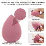 FAMEZA 4 PCS Makeup Sponges, Foundation Blending Beauty Sponge, Dry & Wet Use for Flawless for Liquid, Cream, and Powder （4 Pcs, Rose Red) - Image 2