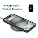 EGOTUDE Designed for iPhone 15 Case | Strong Magnet Camera Protection Translucent Matte Hard Back Cover Compatible with Mag-Safe (TPU+Polycarbonate | Frost Black) - Image 7