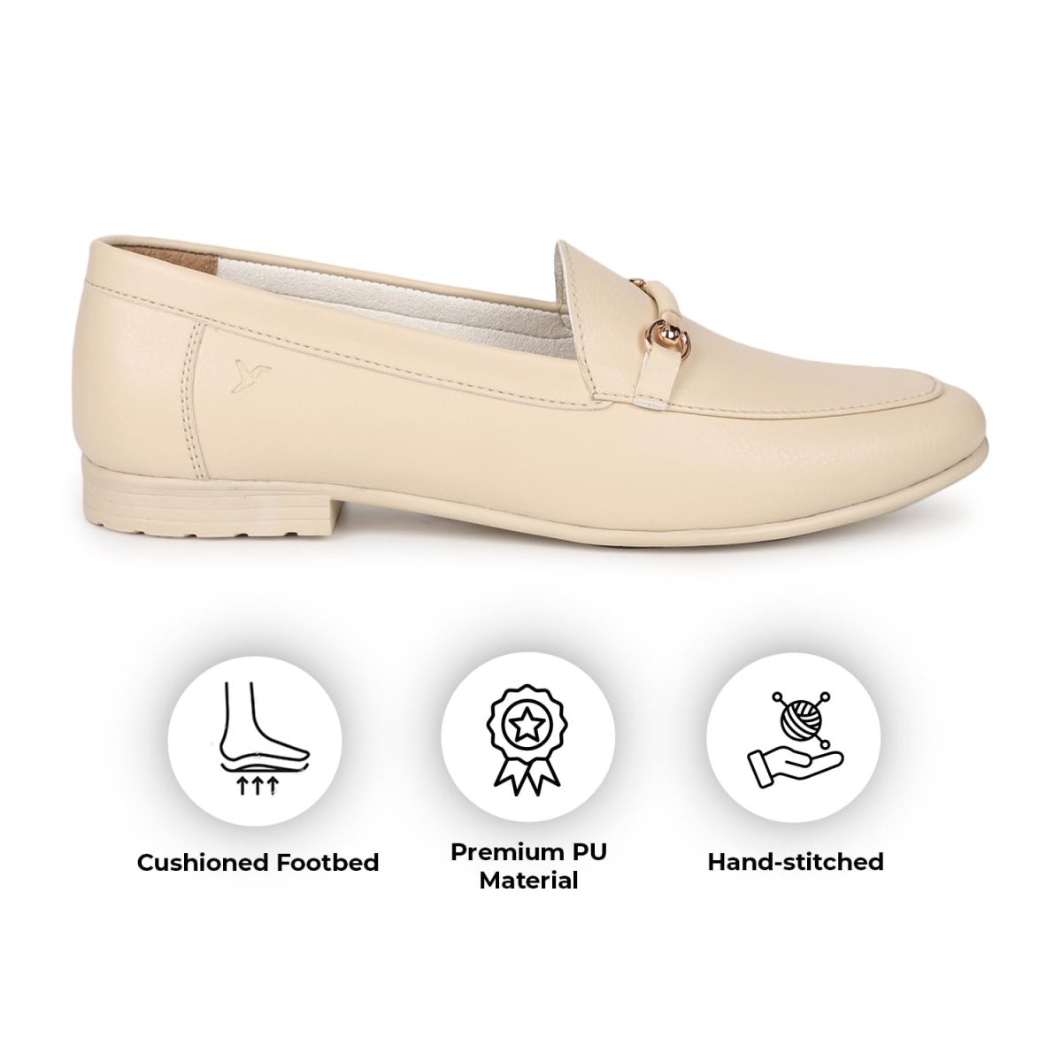 YOHO Bliss Comfortable Slip On Formal Loafer for Women | Stylish Fashion Moccasins Range | Cushioned Footbed Finish | Flexible | Style & All-Purpose | Formal Office Wear Shoe - Image 2