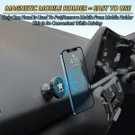Blackstar Spiro Mag - Magnetic Mobile Phone Holder for Car Dashboard/Bike with 540° Angle Rotation - Phone Mount Stand with Strong & Safe Magnets - Compatible with All Mobiles (MAGSAFE Incompatible) - Image 5