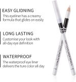 My Colors White Eyeliner Pencil Professional Highlighter Eye Liner Pen Waterproof Long Lasting Eyeliner1.8g (white, 6 -pcs) - Image 2
