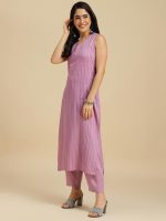 MOKOSH Women's Solid Poly Cotton Kurta Pant with Dupatta Set - Image 3