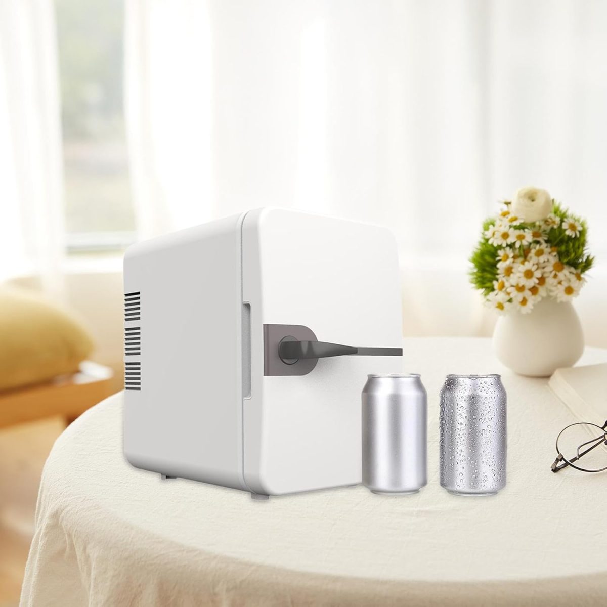 ARTISOUL® Mini Fridge 6L/8 Can Small Refrigerator Compact Refrigerator for Office Car White | Major Appliances | Refrigerators & Freezers | Mini Fridges - Image 6