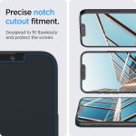 Spigen EZ Fit Tempered Glass Screen Protector Guard for iPhone 16e/14/13/13 Pro - 2 Pack - Image 5