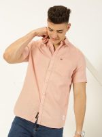 Thomas Scott Men's | Solid | Half Sleeve | Slim Fit | Linen Blend | Spread Collar | Casual Shirt - Image 7
