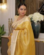 Women's Glory Womens Kanjivaram Banarasi Silk Saree Blend Woven Zari with Jacquard Woven Unstitched Blouse Piece. - Image 5