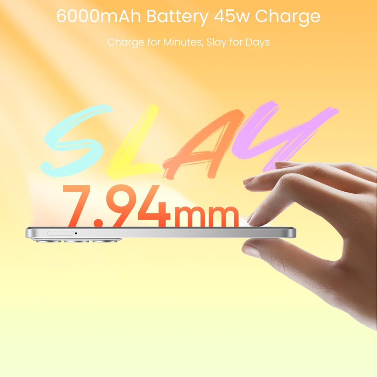 realme P3x 5G Smartphone 8+128GB Lunar Silver,6.72-inch Screen,120Hz Display,6000mAh Battery,45W SuperVOOC, 50MP Camera, MediaTek Dimensity 6400 Processor, IP64 - Image 9