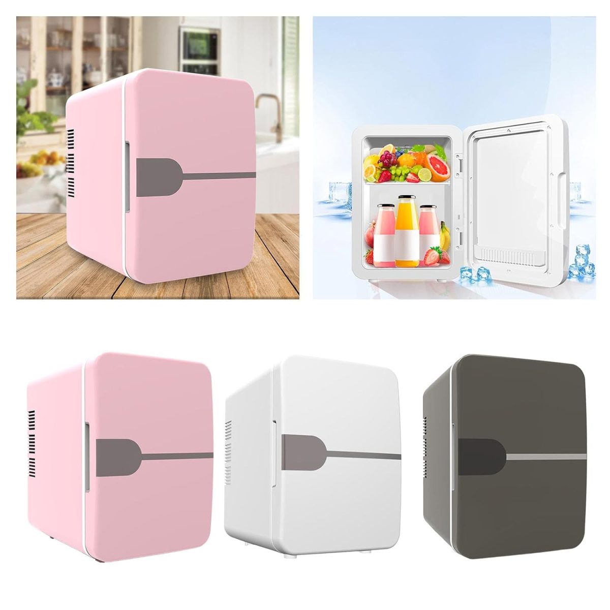 ARTISOUL® Mini Fridge Flat Design Fridge Multipurpose Lightweight Compact Refrigerator Pink | Major Appliances | Refrigerators & Freezers | Mini Fridges - Image 6
