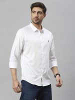 Thomas Scott Men's | Solid | Full Sleeve | Slim Fit | Cotton Blend | Spread Collar | Casual Shirt - Image 3