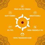 Eyetex Pallavi Sticker Bindi/Pottu|Round|Aloe Vera & Papaya Extracts|Breathable Non-Irritating Velvet Fabric|P4A|Light Maroon|20 Flaps - Image 3