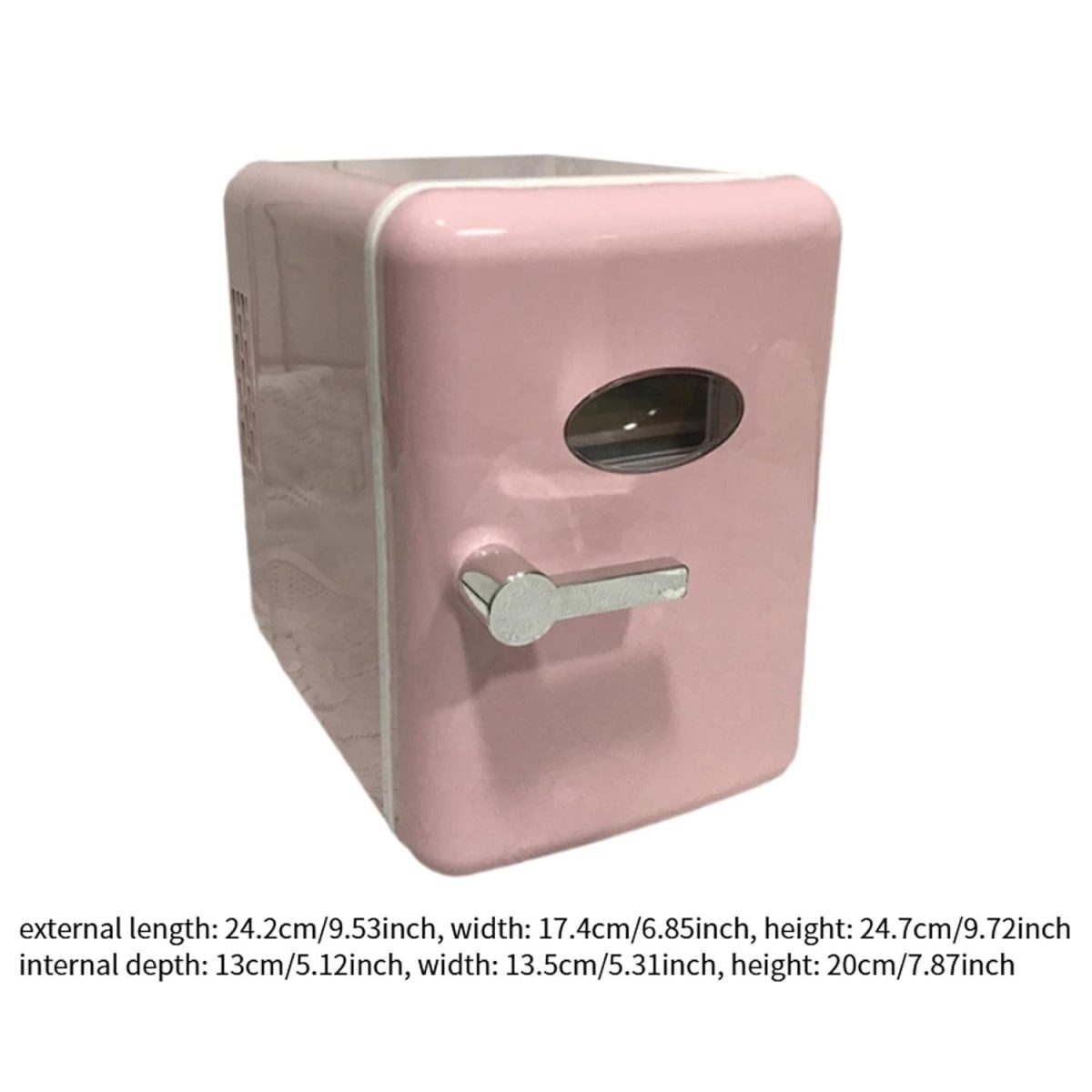 ATORSE Skincare Fridge Single Door 4L Mini Fridge for Skincare Beauty Makeup Office Pink - Image 9