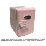 ATORSE Skincare Fridge Single Door 4L Mini Fridge for Skincare Beauty Makeup Office Pink - Image 9