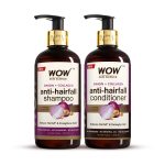 Wow Skin Science Onion Oil Shampoo & Conditioner Kit With Red Onion Seed Oil Extract, Black Seed Oil & Pro-Vitamin B5 (Shampoo + Conditioner), 600 Ml - Image 2