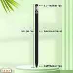 Tukzer 2in1 Universal Stylus Capacitive Pen, Fine Tip,High Sensitivity & Precision for Smartphones, Tablets, iPad, iPhone, iOS,Android,Windows & All Touch Screens Devices-Jet Black - Image 4