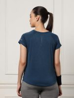 UZARUS Women's V-Neck Regular Fit Gym T-Shirt Soft, Lightweight & Quick-Dry Fabric Activewear Top for Workout, Yoga, Running, Exercise, Casual Breathable Fitness Everyday - Image 2