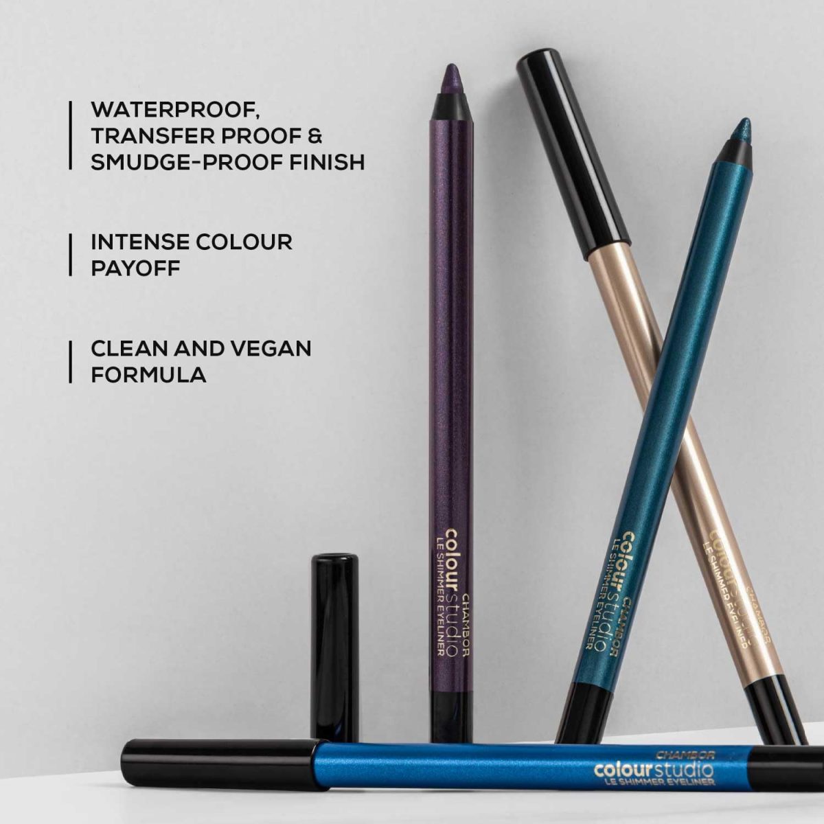 Chambor Colour Studio Le Shimmer Eyeliner |32 hr| Water proof, Smudge Proof, Améthyste Aura,1ml - Image 6